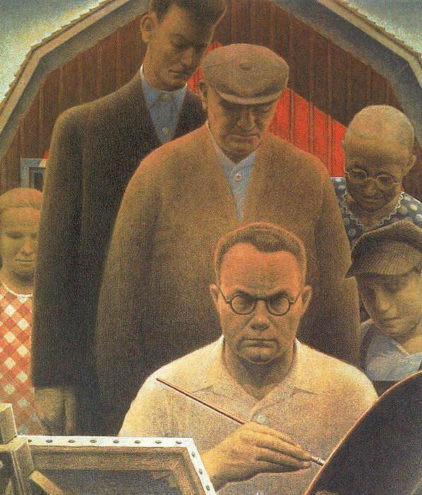 Grant Wood Return From Bohemia china oil painting image